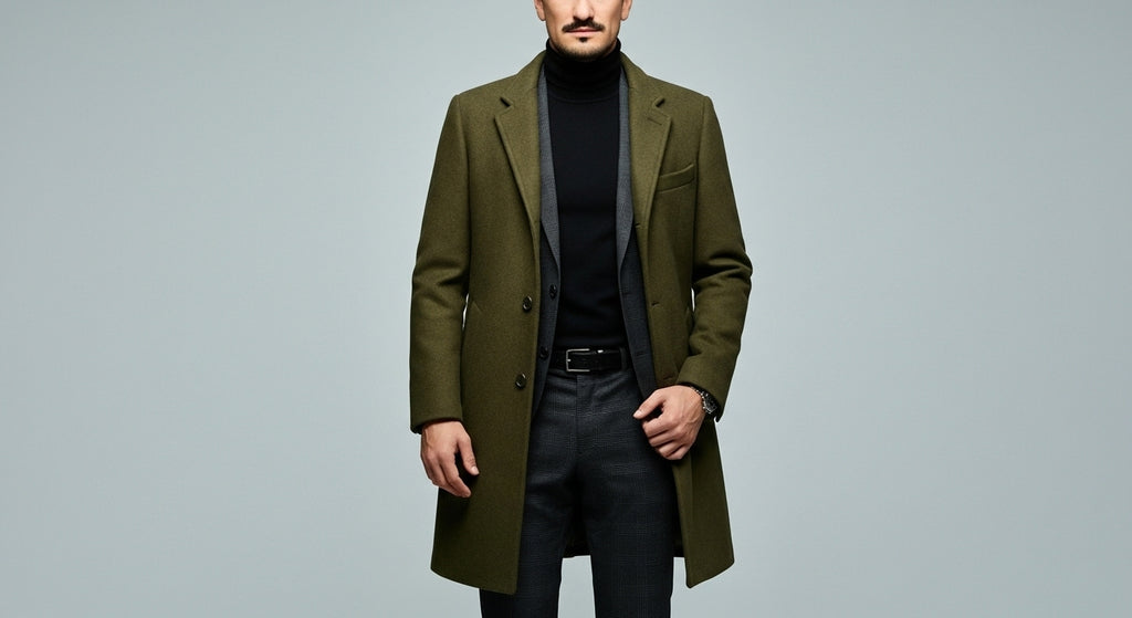Abrigo Hombre con Botones | Estilo (Cod YK)