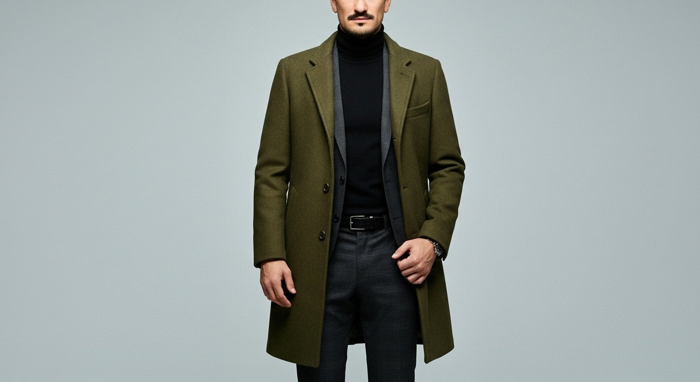 Abrigo Hombre con Botones | Estilo (Cod YK)