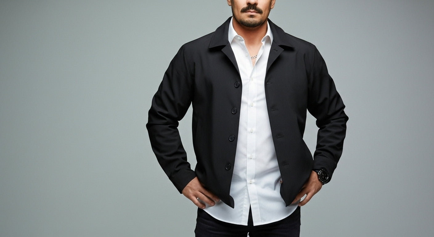 Chaqueta impermeable con Botones | Estilo Único  (Cod 37)