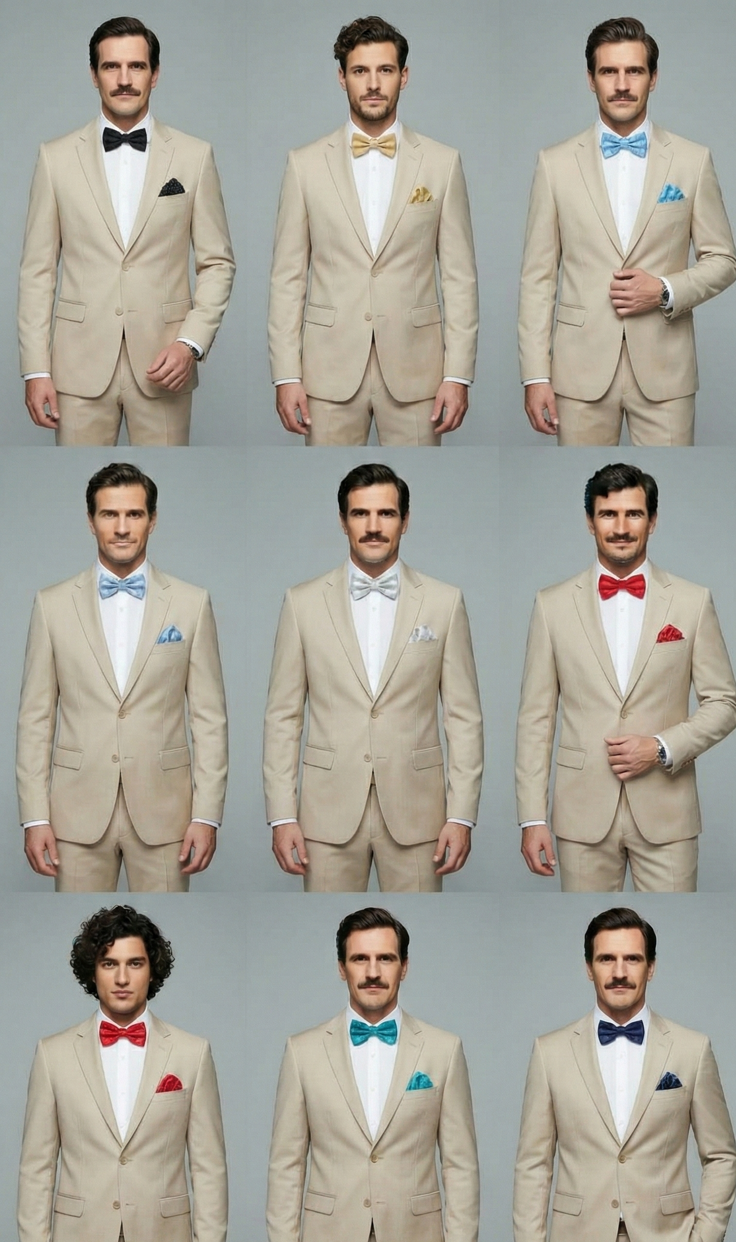 Set Corbatín + Pañuelo + Gemelos  |  Jacquard Lisa (Cod 36)