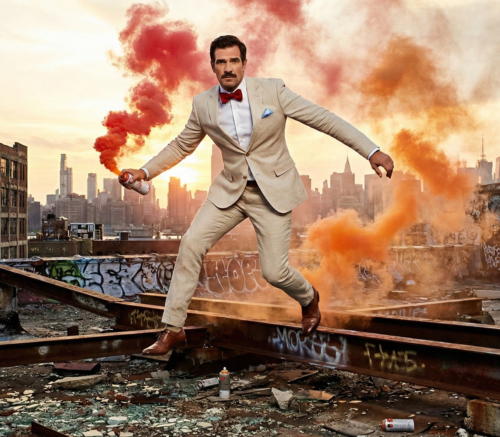 Set Corbatín + Pañuelo + Gemelos  |  Jacquard Lisa (Cod 36)