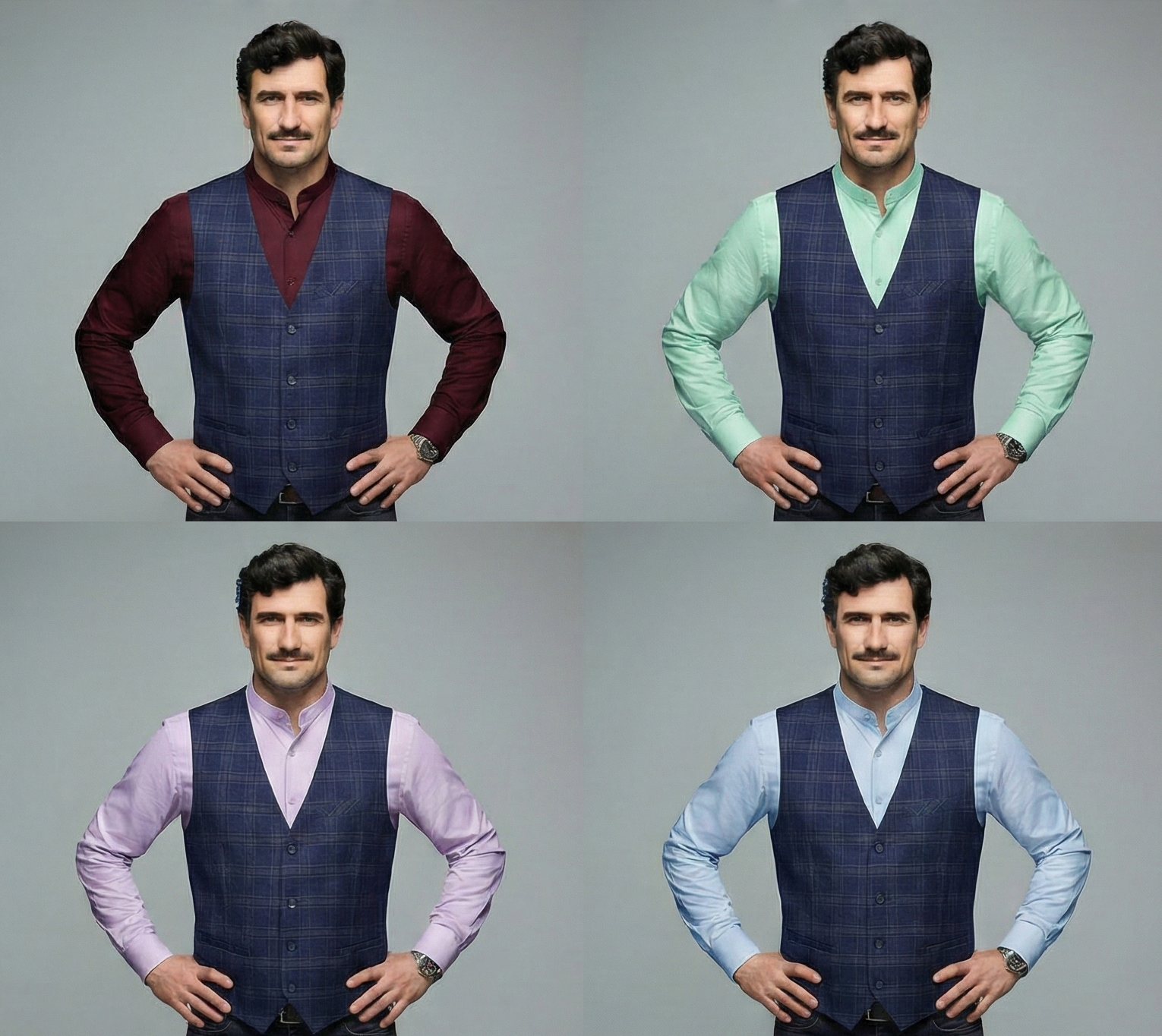 Gillette Cuadrille Hombre | Azul Marino (Cod YY)