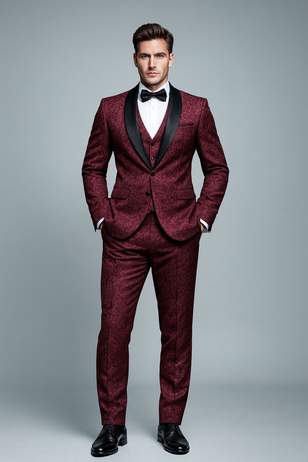 Esmoquin Traje para hombre | Elegancia con textura (Cod MQ)