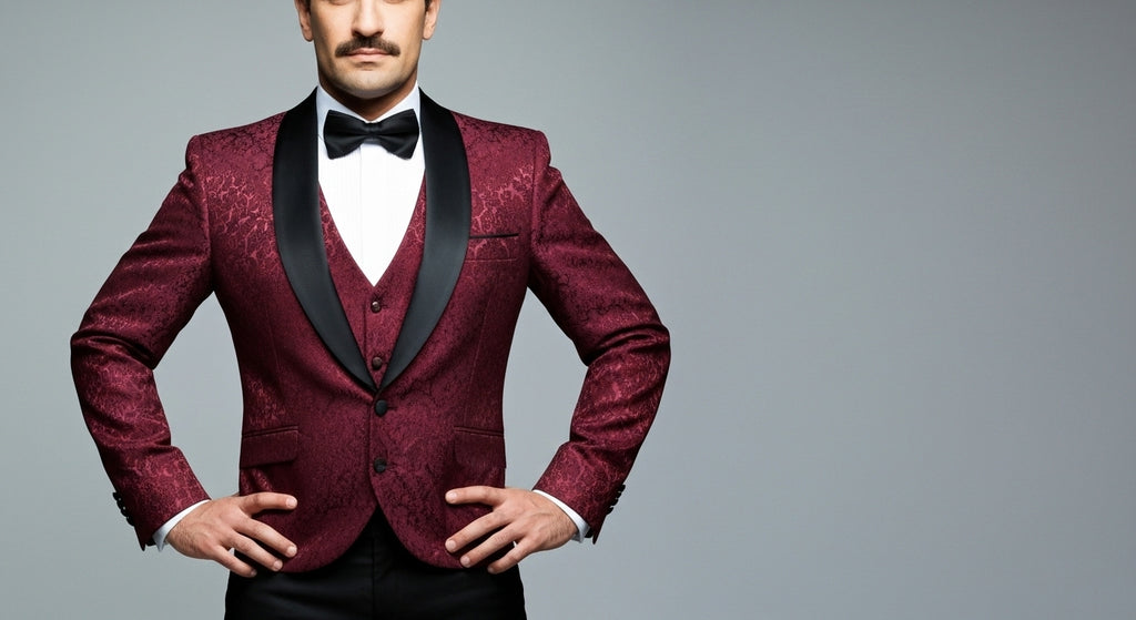 Esmoquin Traje para hombre | Elegancia con textura (Cod MQ)