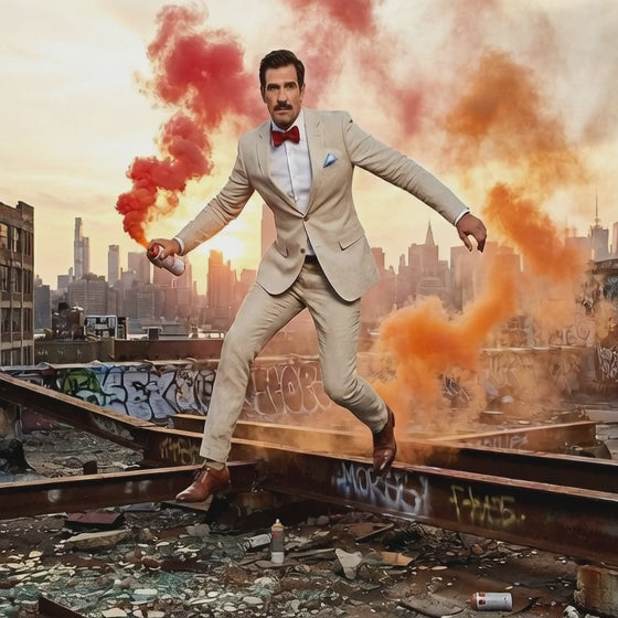 Set Corbatín + Pañuelo + Gemelos  |  Jacquard Lisa (Cod 36)