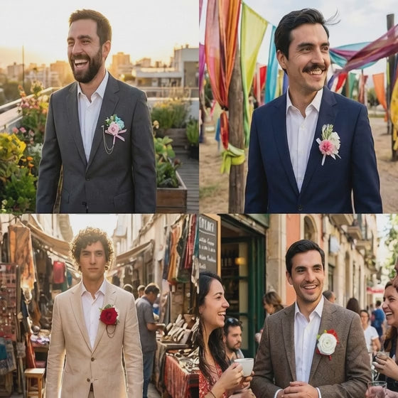 Rosa y Clavel  PARA Solapa | Varios  (Cod RC)