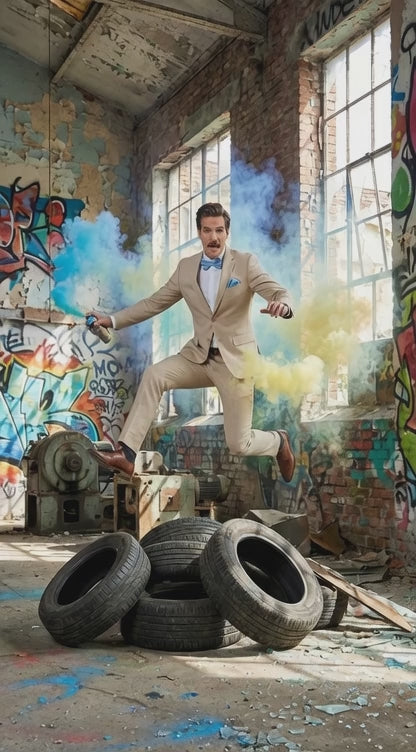 Set Corbatín + Pañuelo + Gemelos  |  Jacquard Corrugada (Cod 36)