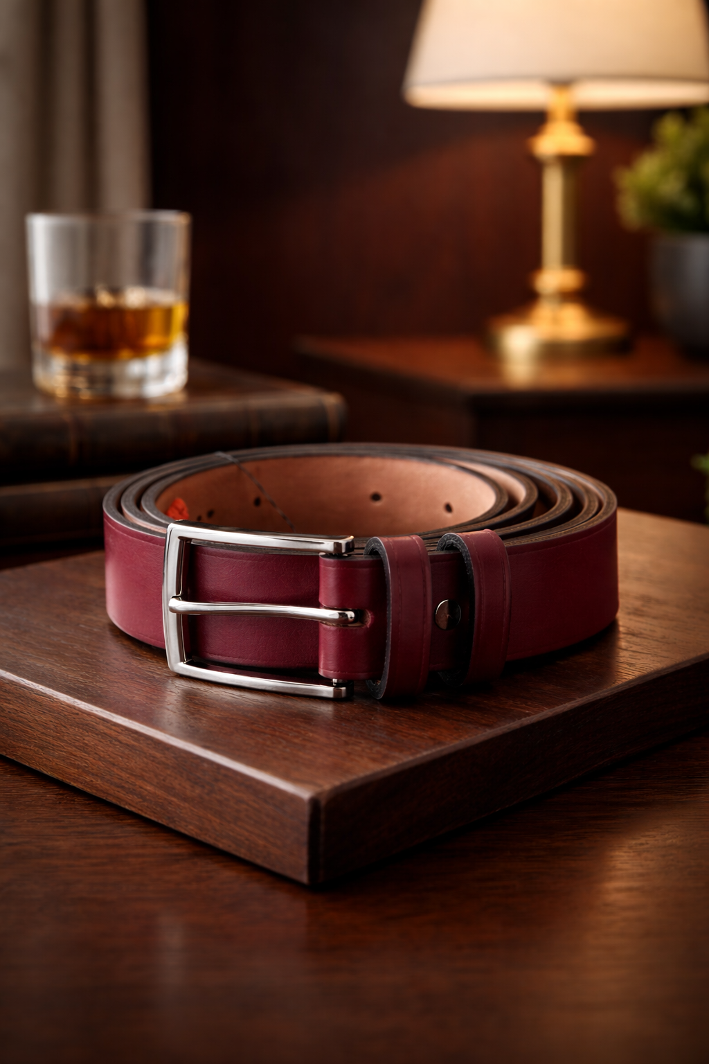 Cinturón cuero cafè |  Elegancia (Cod CN )